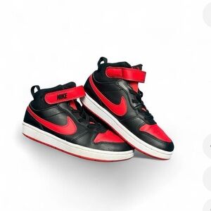 Nike Kids Black and Red Sneakers